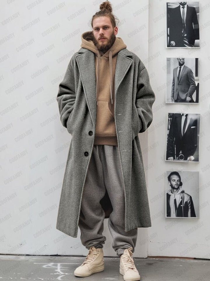 Men's Coat | Men's Wool Mac Coat | COOFANDY – COOFANDY