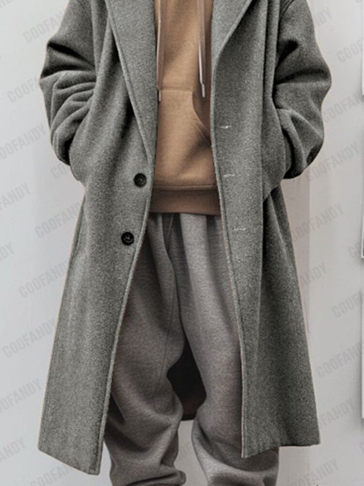 Utility Comfy Lined Tweed Coat Coat coofandy 