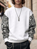 Leisure Paisley Print Sweatshirt Sweatshirts coofandy 