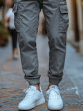 Casual Regular Fit Cargo Pants Pants coofandy 