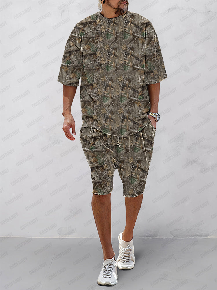 Athleisure Camo Print 2-Piece Set