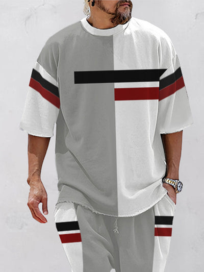 Trendiges Athleisure-Set im Farbblockdesign