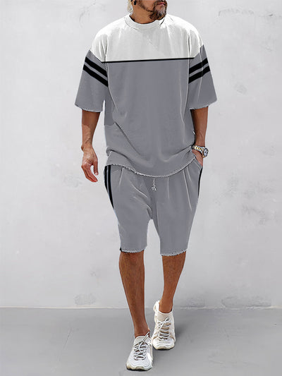Trendiges Athleisure-Set im Farbblockdesign