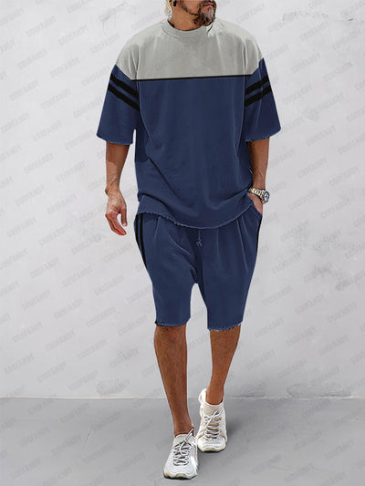 Trendiges Athleisure-Set im Farbblockdesign