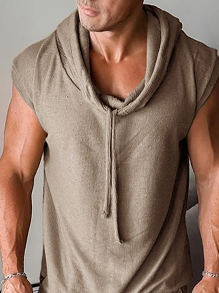 Athleisure Breathable Hooded Tank Top