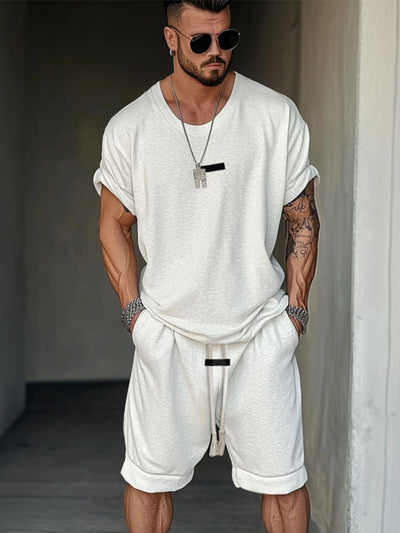 Athleisure Fusion T-Shirt Shorts Set