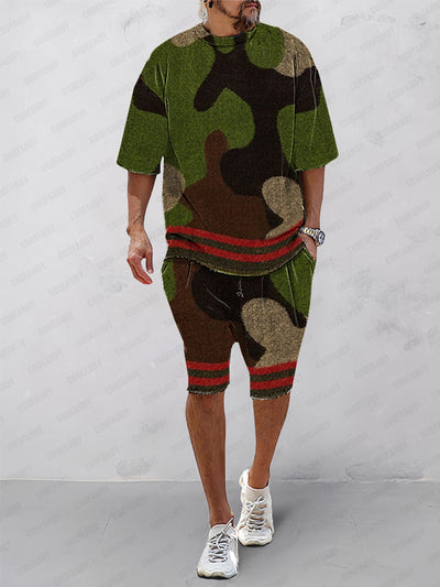 Athleisure Camo Print 2-Piece Set