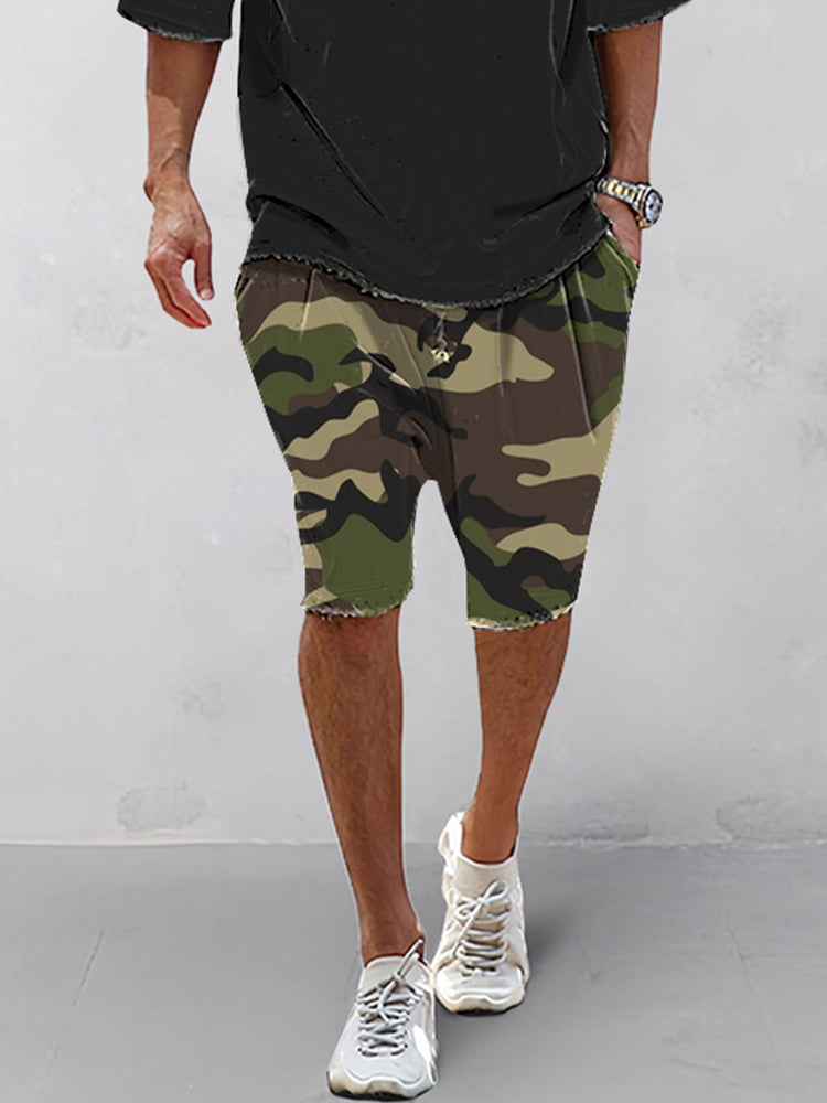 Casual Camo Printed Sports Set