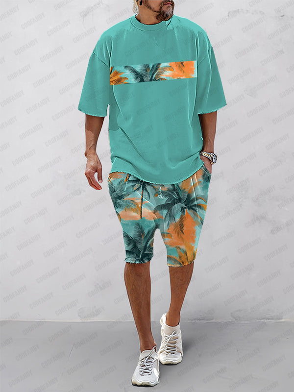 Island Vibes Casual T-Shirt Shorts Set