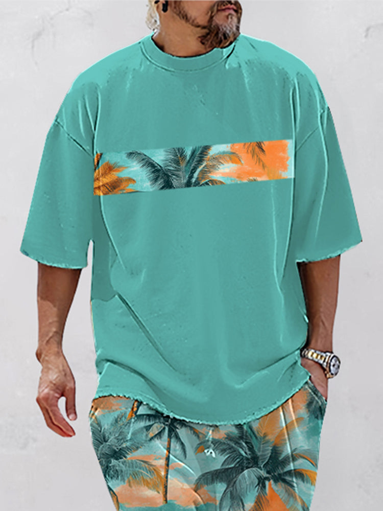 Island Vibes Casual T-Shirt Shorts Set