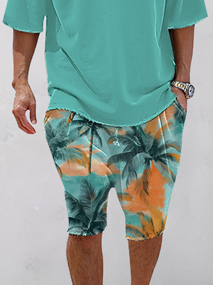 Island Vibes Casual T-Shirt Shorts Set