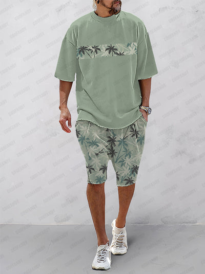 Island Vibes Casual T-Shirt Shorts Set