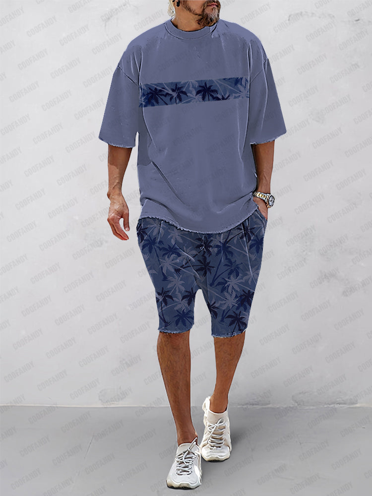 Island Vibes Casual T-Shirt Shorts Set