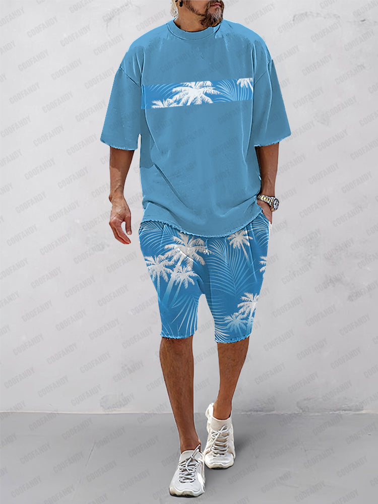 Island Vibes Casual T-Shirt Shorts Set