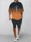 Creative Trendy T-Shirt Shorts Set