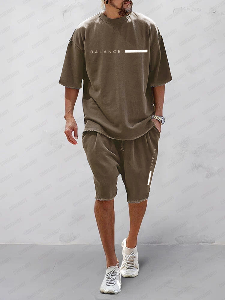 Casual Relaxed Summer T-Shirt Set