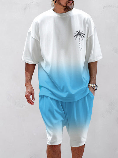 Gradient Vacation Casual 2-Piece Set