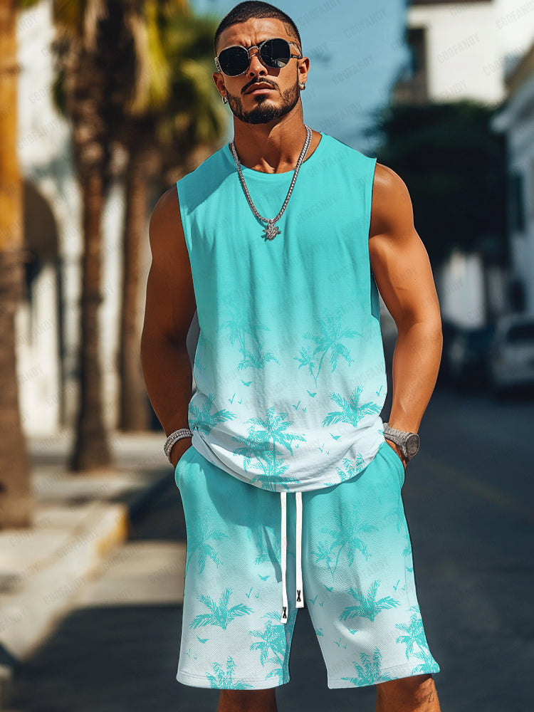 Coastal Graphic Print Summer Set