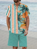 Vacation Casual Printed Shirt Set