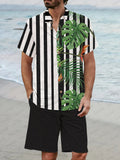 Vacation Casual Printed Shirt Set