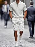 Minimal Comfort Polo Shirt Shorts Set