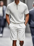 Minimal Comfort Polo Shirt Shorts Set