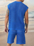 Breathable Mesh Knit Casual Set