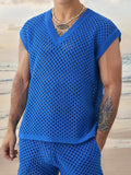 Breathable Mesh Knit Casual Set