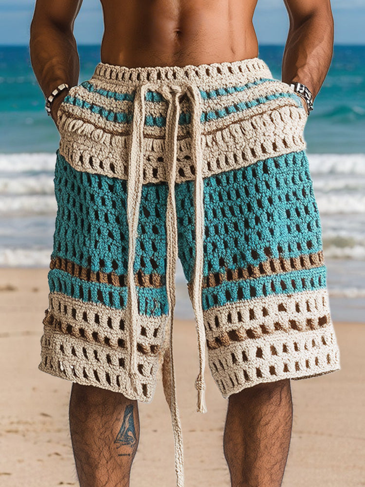 Casual Resort Knit Braided Shorts – COOFANDY