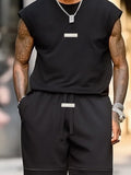 Casual Athletic Tank Top Shorts Set