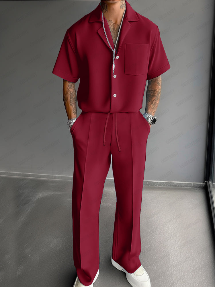 Simple Daily Wear Shirt Pants Set