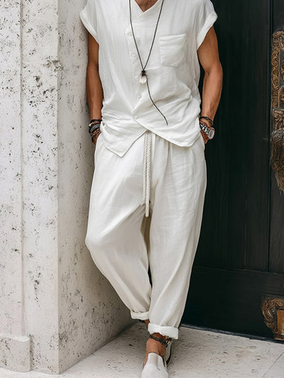 Resort Casual Cotton Matching Set