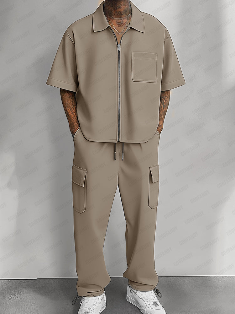 Casual Cargo Style 2-Piece Set