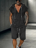 Stylish Street Hoodie Shorts Set