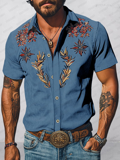 Western Inspired Embroidered Shirt