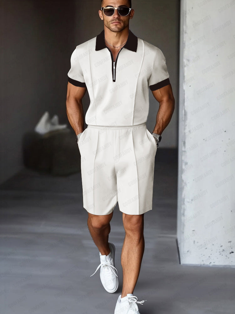 Easy Match Two-Tone Casual Set