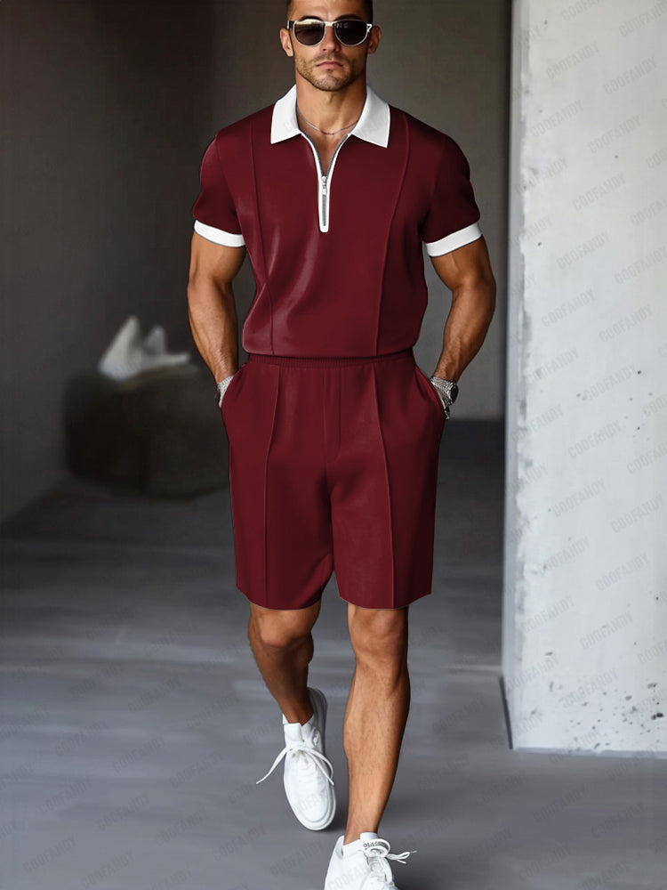 Easy Match Two-Tone Casual Set