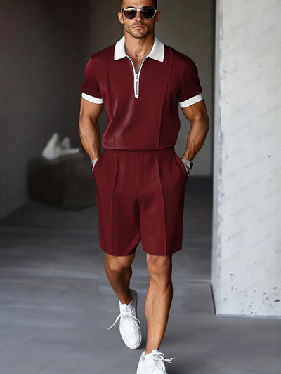 Easy Match Two-Tone Casual Set