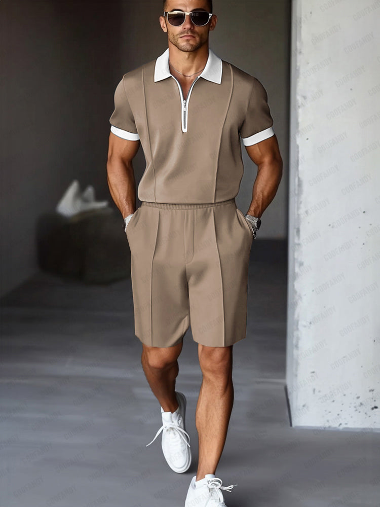 Easy Match Two-Tone Casual Set