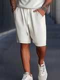 Athleisure Textured Tank Top Shorts Set