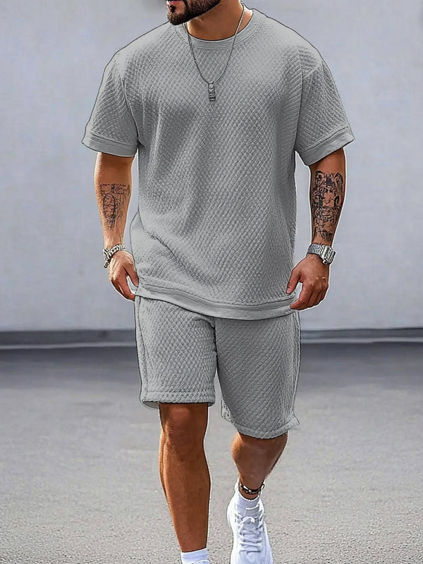 Breathable Waffle 2-Piece Athleisure Set