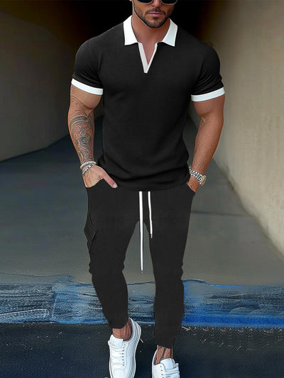 Modern Comfy Polo Jogger Set