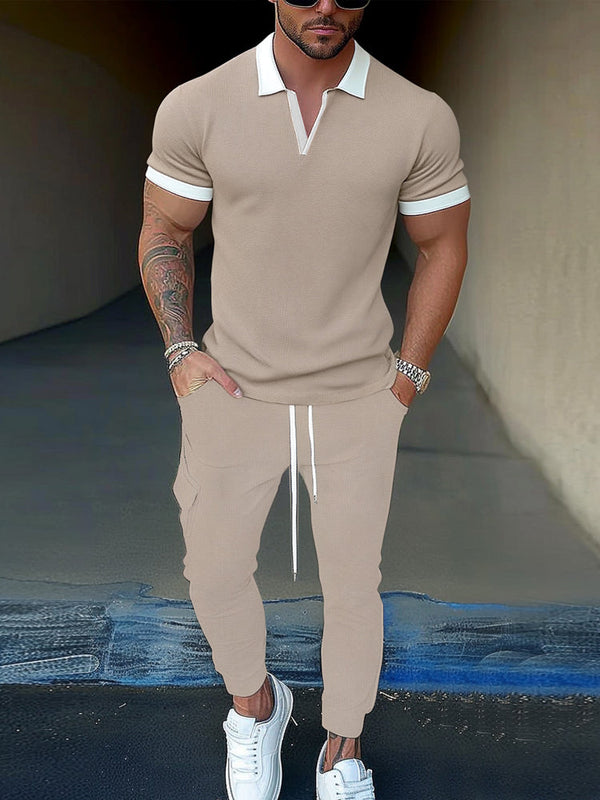 Modern Comfy Polo Jogger Set