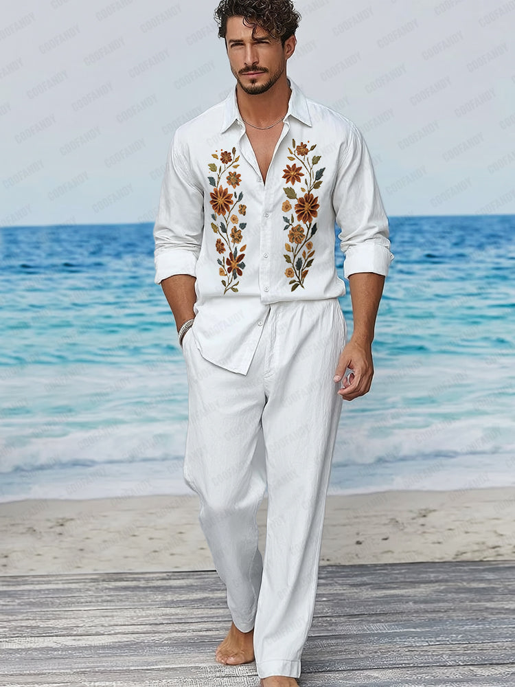 Quality Cotton Embroidered Matching Set – COOFANDY