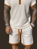 Modern Contrast Summer Casual Set