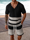 Trendy Breathable Knit Casual Set