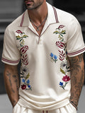 Premium Embroidered Floral Casual Set