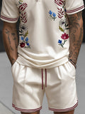 Premium Embroidered Floral Casual Set