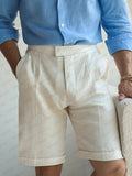 Minimalist Essential Linen Blend Shorts
