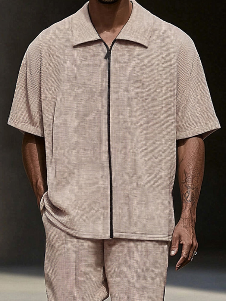 All-Day Comfort Textured Casual Set
